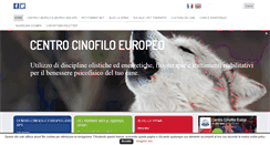 Desktop Screenshot of centrocinofiloeuropeo.it